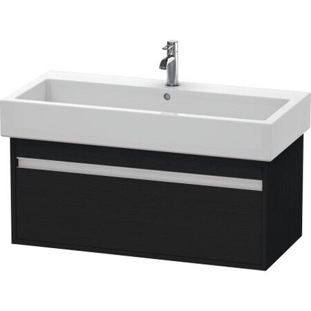 Duravit Ketho Wall-Mount Vanity Unit Oak Black KT668801616